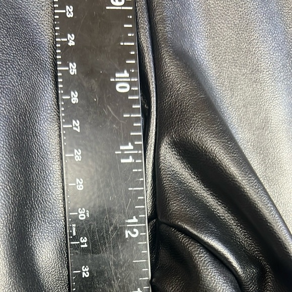 1. State NWT Faux Leather Pull On Pants Leggings Womens Size 12 High Rise Black - Picture 5 of 11